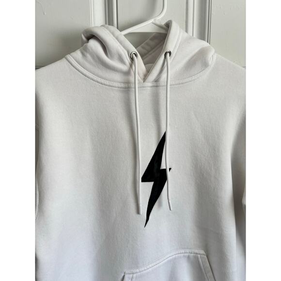 Bruce Bolt Bolt hoodie sweatshirt in white size medium - Picture 3 of 5